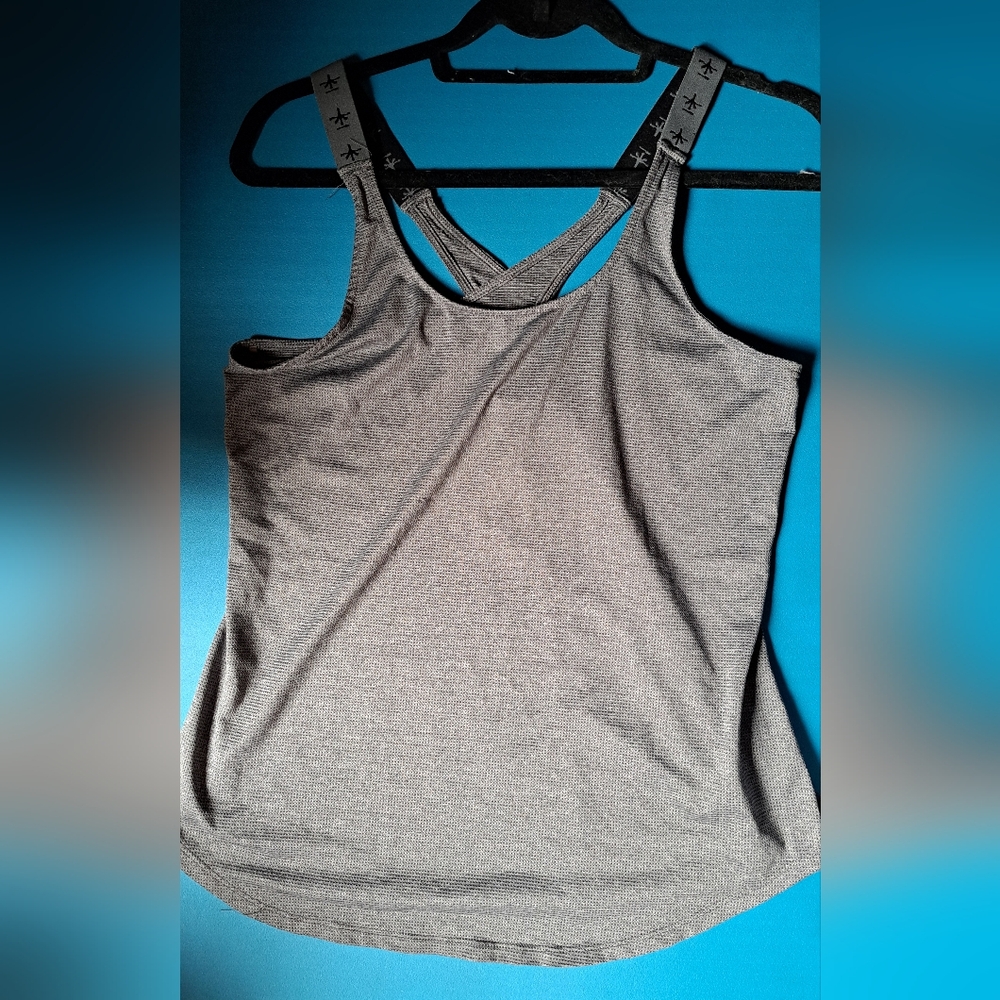 *Like New* Soybu Gray Fitted Embellished Tank Top